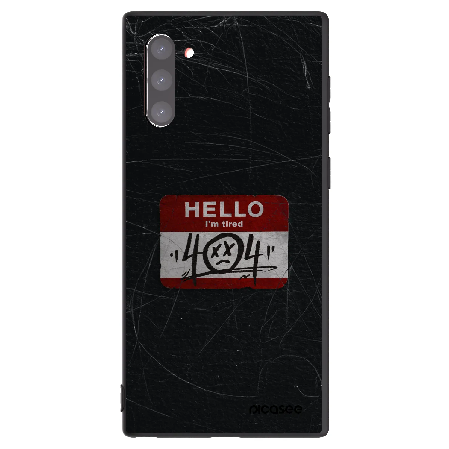 Picasee silikonowe czarne etui na Samsung Galaxy Note 10 N970F - HELLO 404
