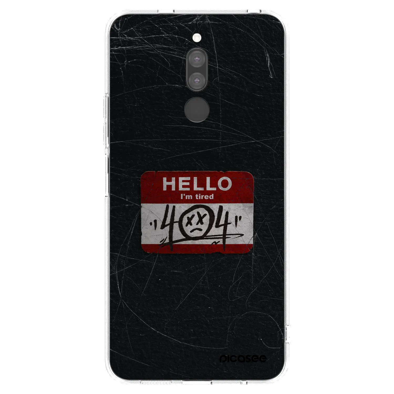 Picasee silikonowe przeźroczyste etui na Xiaomi Redmi 8 - HELLO 404