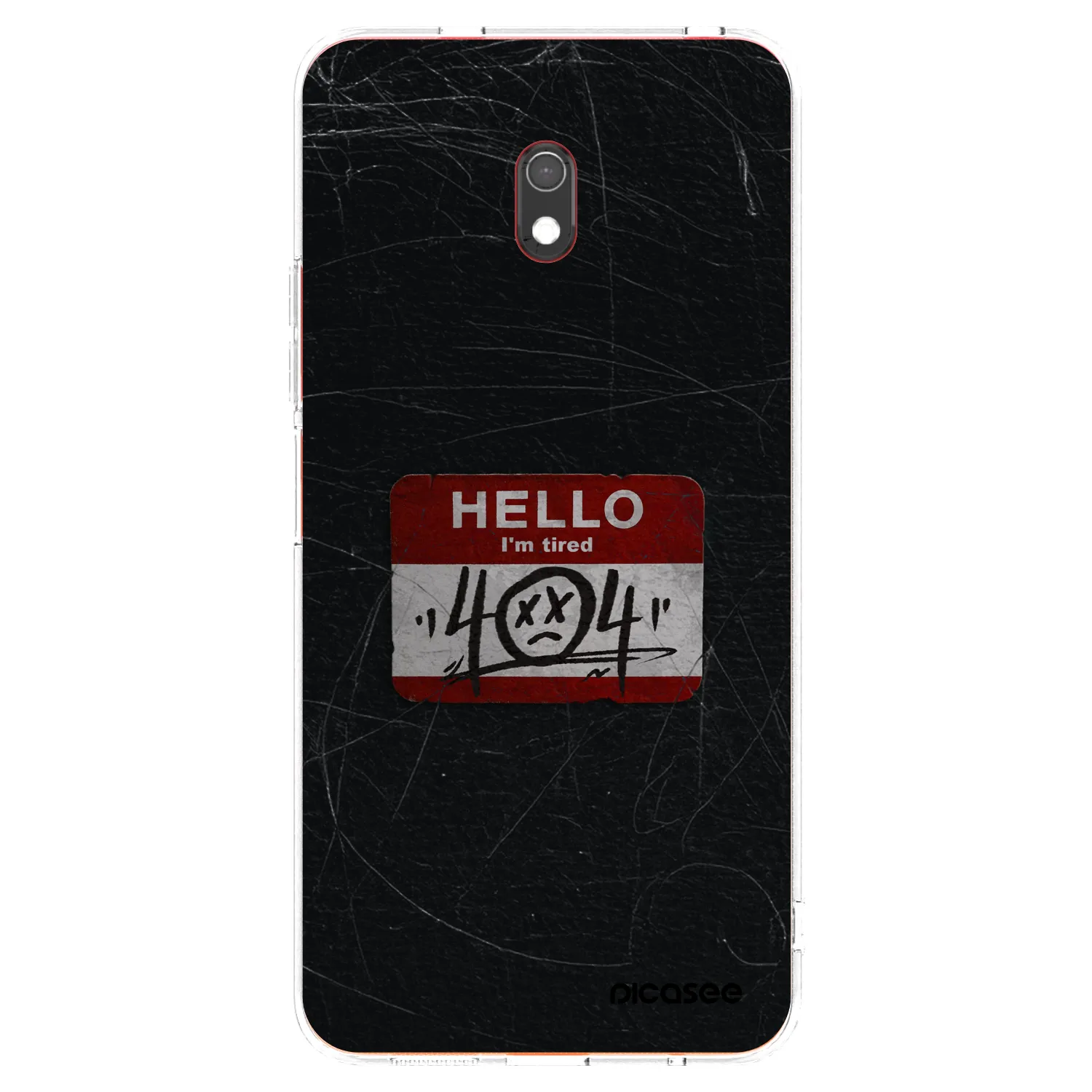 Picasee silikonowe przeźroczyste etui na Xiaomi Redmi 8A - HELLO 404