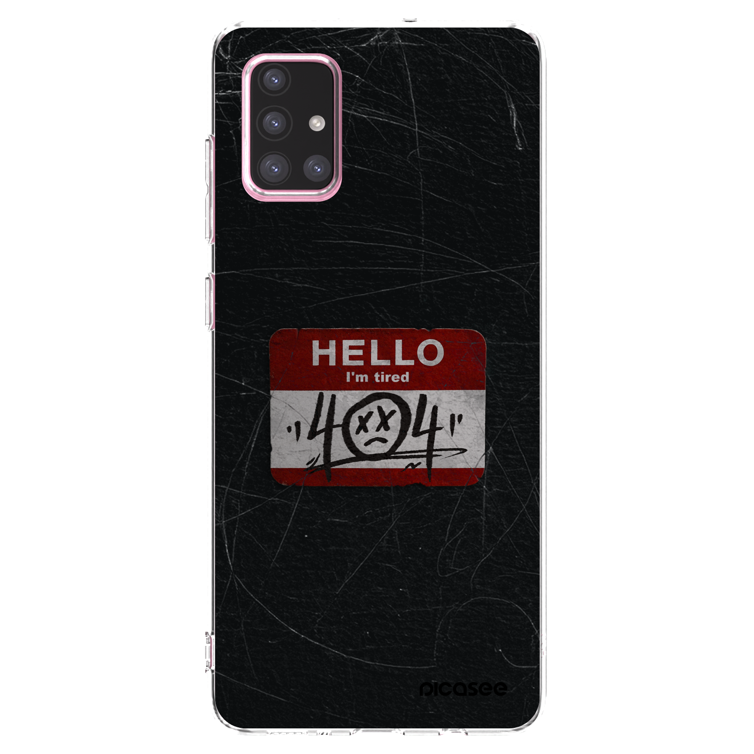 Picasee silikonowe przeźroczyste etui na Samsung Galaxy A71 A715F - HELLO 404