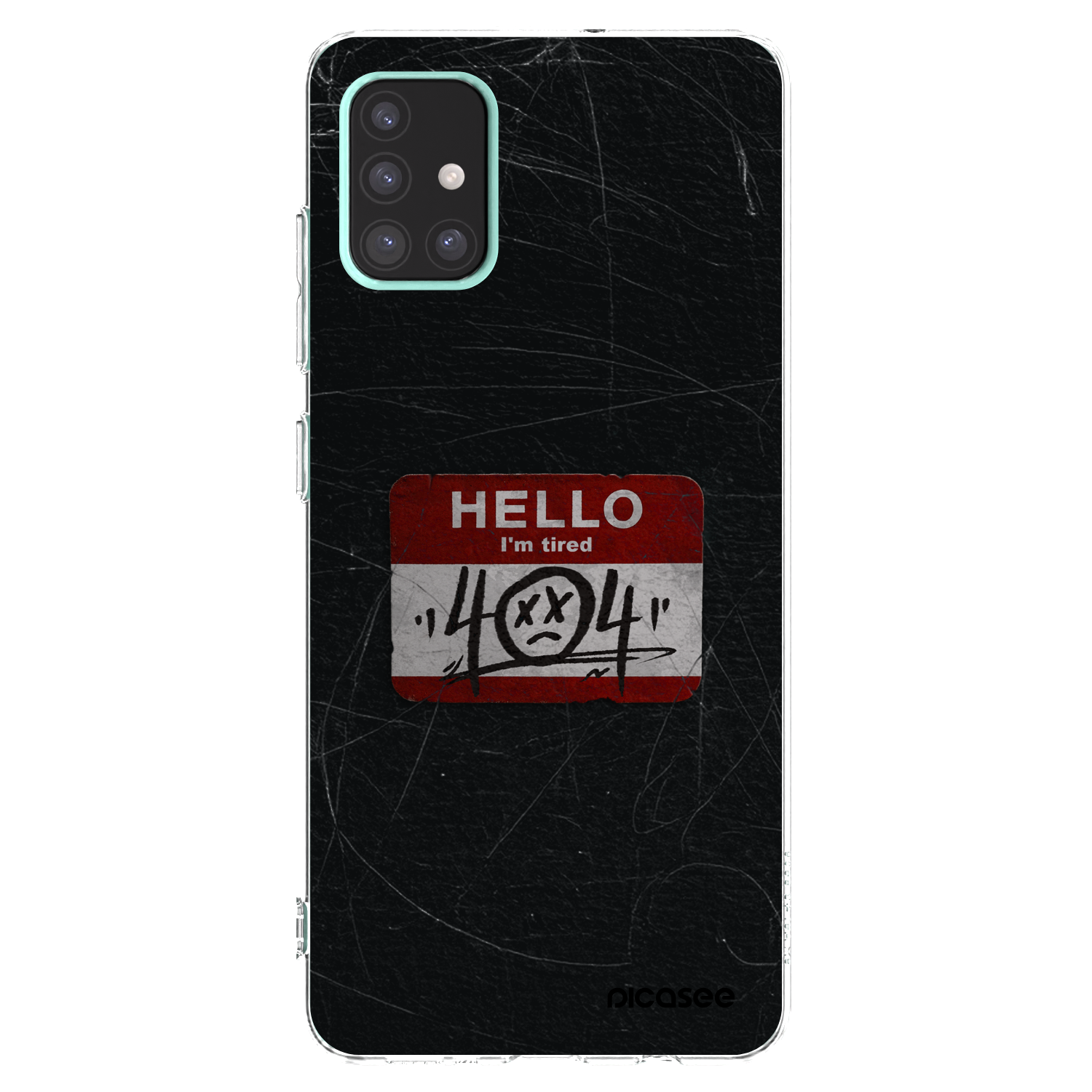 Picasee silikonowe przeźroczyste etui na Samsung Galaxy A51 A515F - HELLO 404