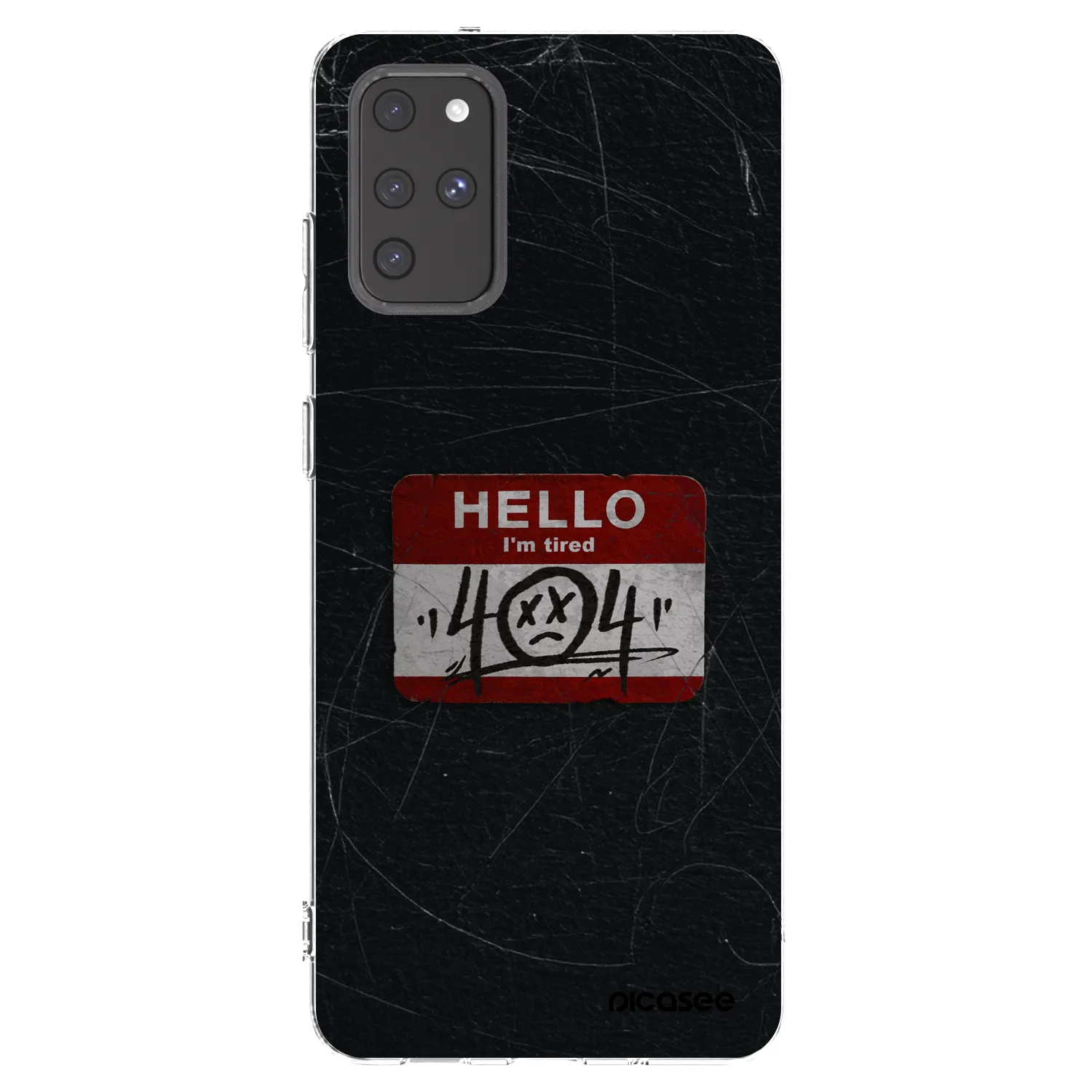 Picasee silikonowe przeźroczyste etui na Samsung Galaxy S20+ G985F - HELLO 404