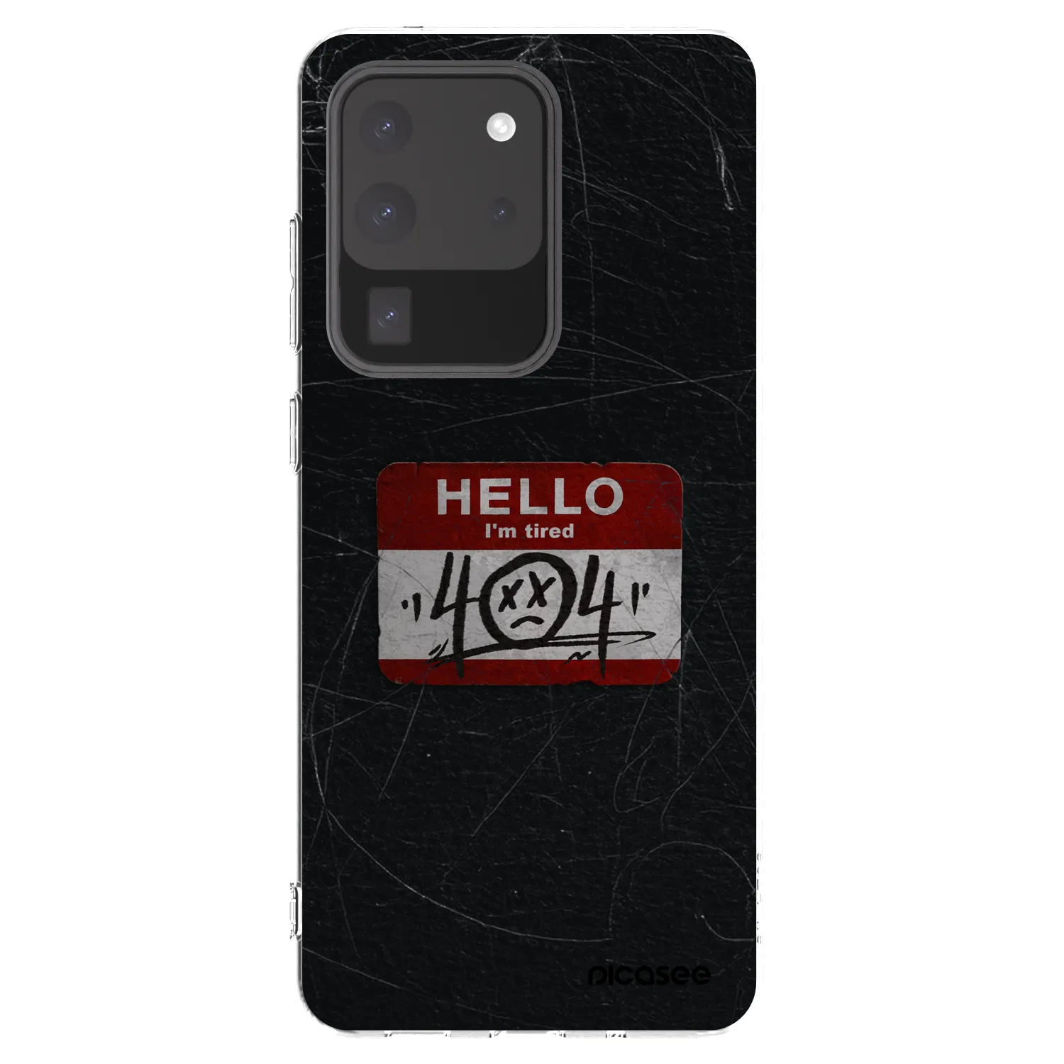 Picasee silikonowe przeźroczyste etui na Samsung Galaxy S20 Ultra 5G G988F - HELLO 404