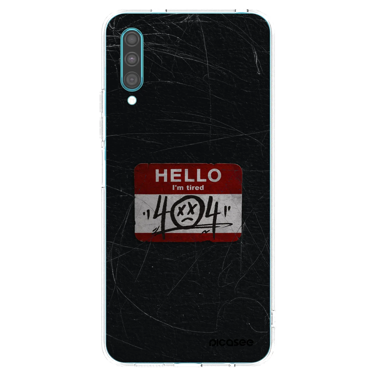 Picasee silikonowe przeźroczyste etui na Samsung Galaxy A30s A307F - HELLO 404