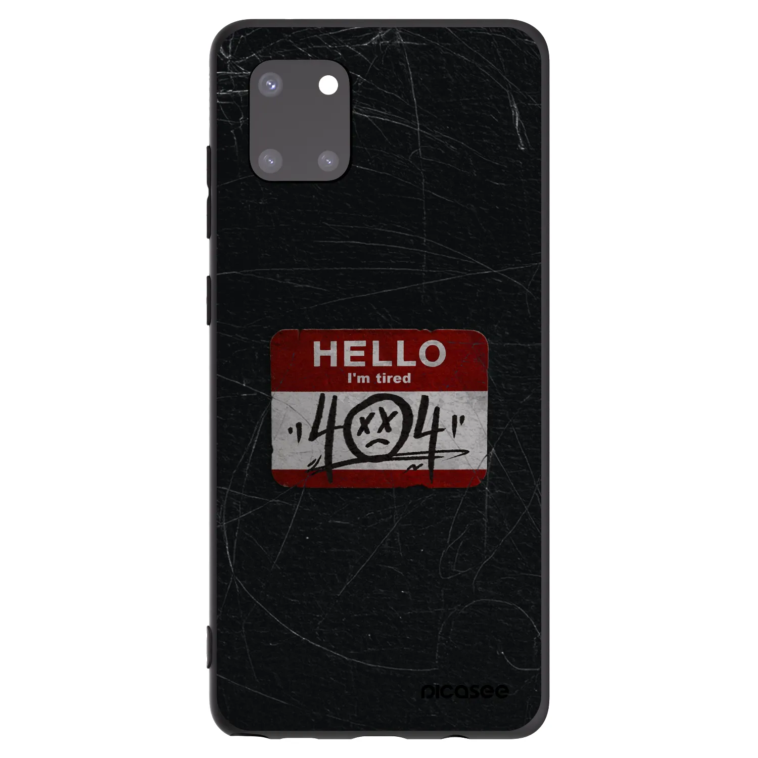 Picasee silikonowe czarne etui na Samsung Galaxy Note 10 Lite N770F - HELLO 404