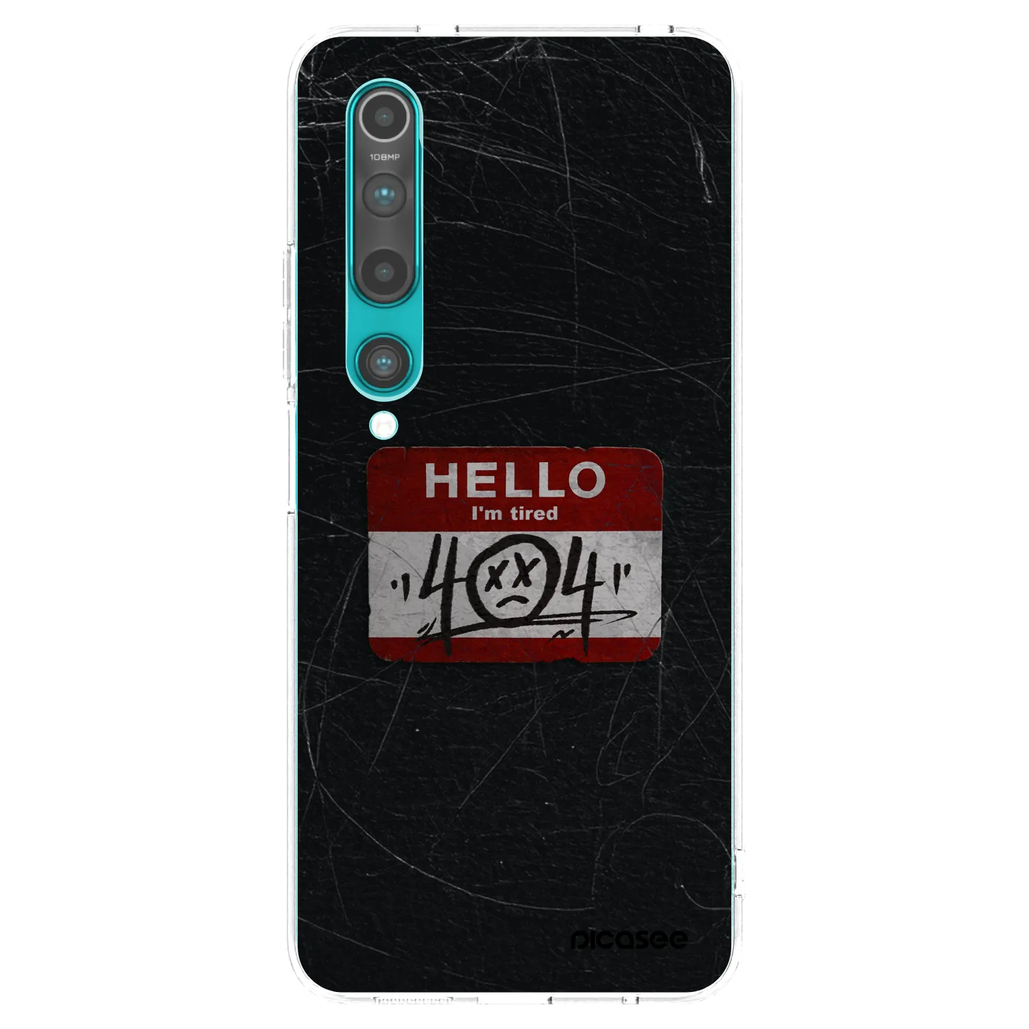 Picasee silikonowe przeźroczyste etui na Xiaomi Mi 10 - HELLO 404