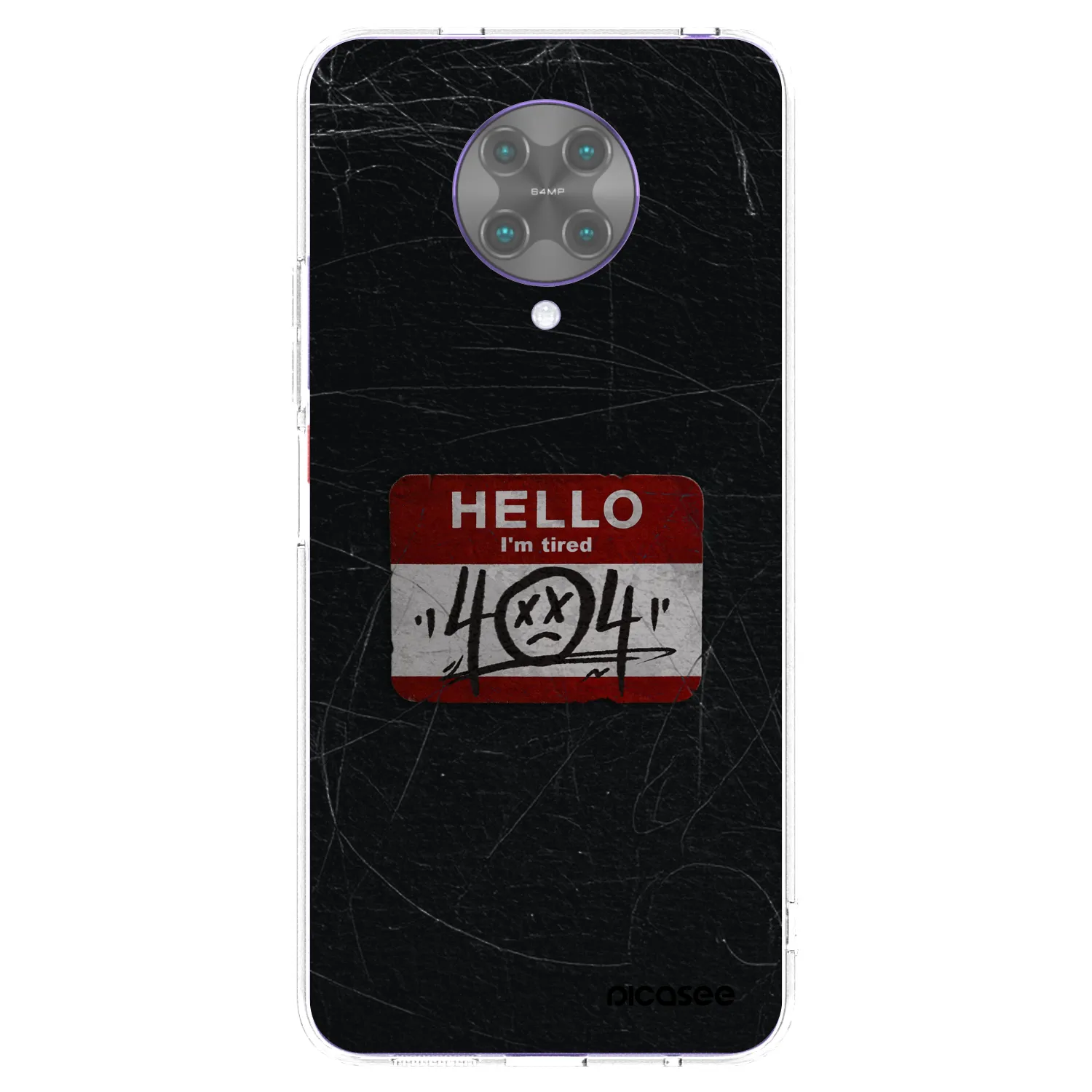 Picasee silikonowe przeźroczyste etui na Xiaomi Poco F2 Pro - HELLO 404