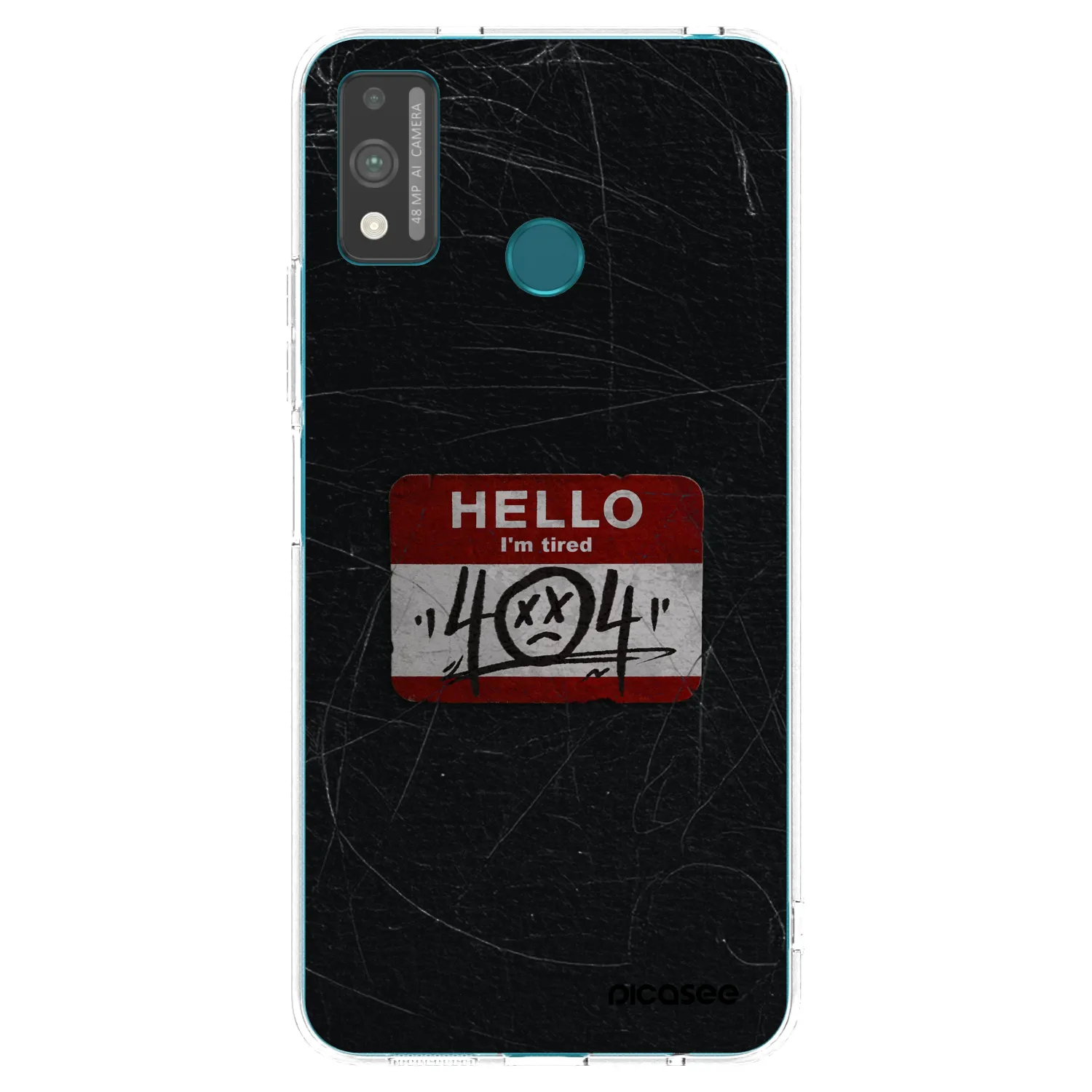 Picasee silikonowe przeźroczyste etui na Honor 9X Lite - HELLO 404