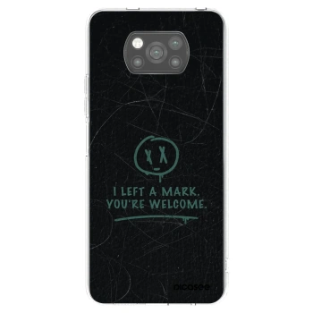 Picasee silikonowe czarne etui na Xiaomi Poco X3 - LEFT A MARK