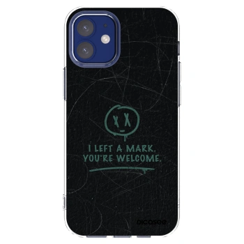 Picasee silikonowe przeźroczyste etui na Apple iPhone 12 mini - LEFT A MARK