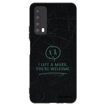 Picasee silikonowe czarne etui na Huawei P Smart 2021 - LEFT A MARK
