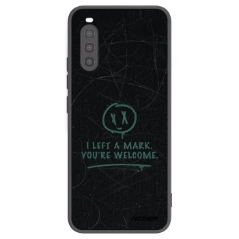 Picasee silikonowe czarne etui na Sony Xperia 10 II - LEFT A MARK