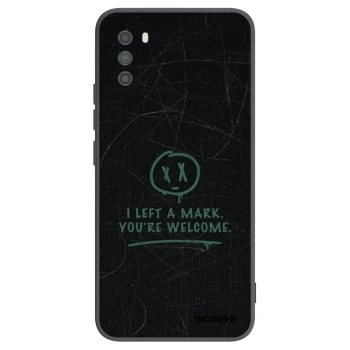 Picasee silikonowe czarne etui na Xiaomi Poco M3 - LEFT A MARK