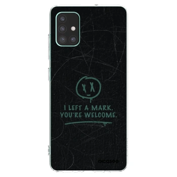 Picasee silikonowe przeźroczyste etui na Samsung Galaxy M51 M515F - LEFT A MARK