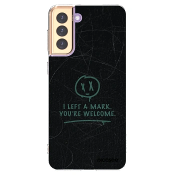 Picasee silikonowe przeźroczyste etui na Samsung Galaxy S21+ 5G G996F - LEFT A MARK