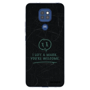 Picasee silikonowe przeźroczyste etui na Motorola Moto G9 Play - LEFT A MARK