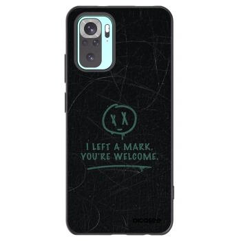 Picasee silikonowe czarne etui na Xiaomi Redmi Note 10 Pro - LEFT A MARK