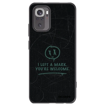 Picasee silikonowe czarne etui na Xiaomi Redmi Note 10S - LEFT A MARK