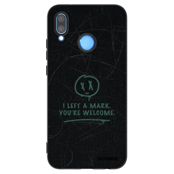 Picasee silikonowe czarne etui na Huawei P20 Lite - LEFT A MARK