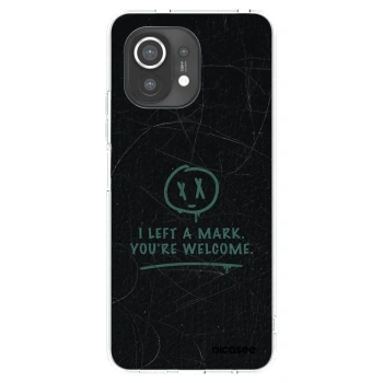 Picasee silikonowe przeźroczyste etui na Xiaomi Mi 11 - LEFT A MARK