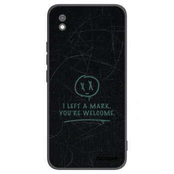 Picasee silikonowe czarne etui na Xiaomi Redmi 9AT - LEFT A MARK