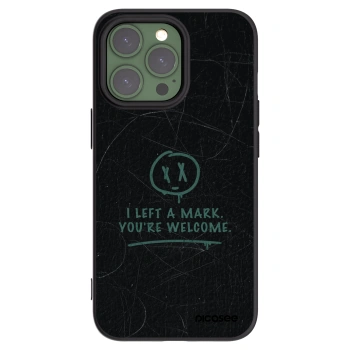 Picasee silikonowe czarne etui na Apple iPhone 13 Pro - LEFT A MARK
