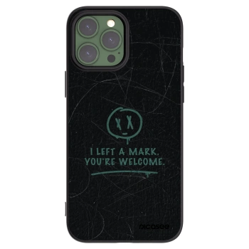 Picasee silikonowe czarne etui na Apple iPhone 13 Pro Max - LEFT A MARK