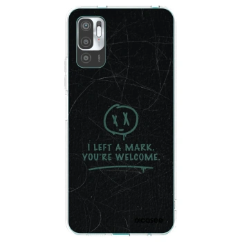 Picasee silikonowe przeźroczyste etui na Xiaomi Redmi Note 10 5G - LEFT A MARK