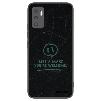 Picasee silikonowe czarne etui na Xiaomi Redmi Note 10 5G - LEFT A MARK