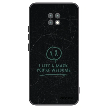 Picasee silikonowe czarne etui na Xiaomi Redmi Note 9T - LEFT A MARK