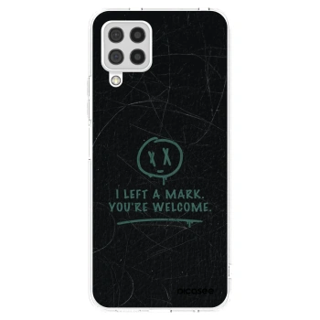 Picasee silikonowe przeźroczyste etui na Samsung Galaxy A22 A225F 4G - LEFT A MARK