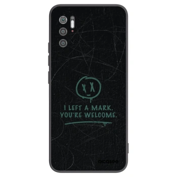 Picasee silikonowe czarne etui na Xiaomi Poco M3 Pro 5G - LEFT A MARK