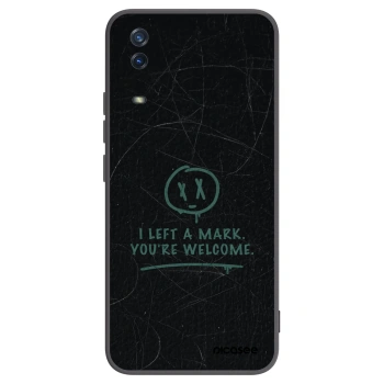 Picasee silikonowe czarne etui na Vivo Y11s - LEFT A MARK