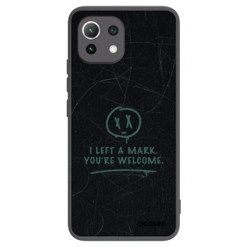 Picasee silikonowe czarne etui na Xiaomi 11 Lite 5G NE - LEFT A MARK