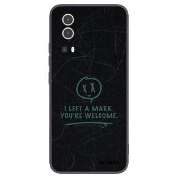 Picasee silikonowe czarne etui na Vivo Y72 5G - LEFT A MARK