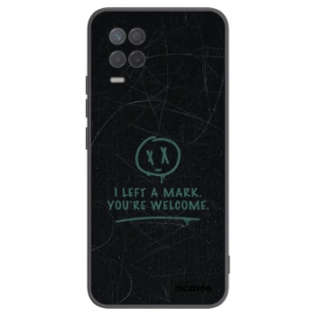 Picasee silikonowe czarne etui na Realme 8 5G - LEFT A MARK
