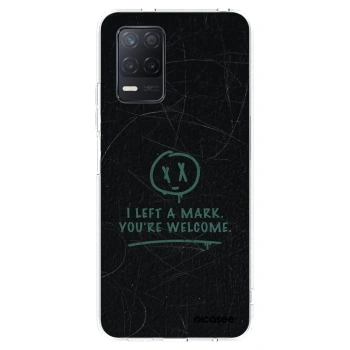 Picasee silikonowe przeźroczyste etui na Realme 8 5G - LEFT A MARK