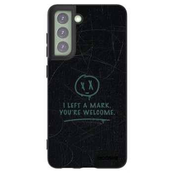 Picasee silikonowe czarne etui na Samsung Galaxy S21 FE 5G - LEFT A MARK
