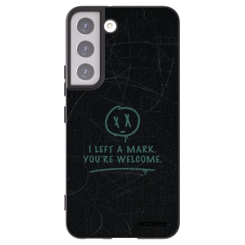 Picasee silikonowe czarne etui na Samsung Galaxy S22 5G - LEFT A MARK