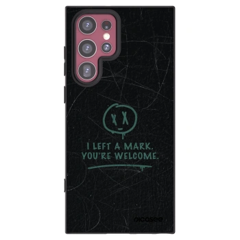 Picasee silikonowe czarne etui na Samsung Galaxy S22 Ultra 5G - LEFT A MARK