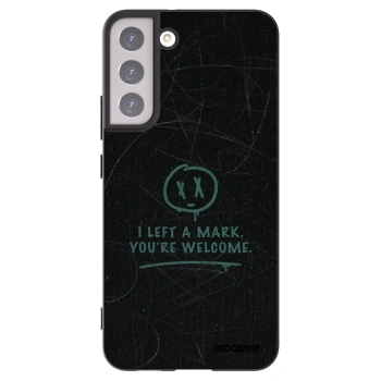 Picasee silikonowe czarne etui na Samsung Galaxy S22+ 5G - LEFT A MARK