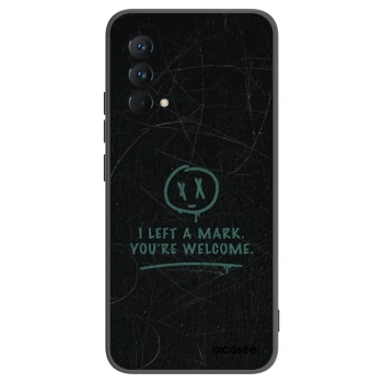 Picasee silikonowe czarne etui na Realme GT Master Edition 5G - LEFT A MARK