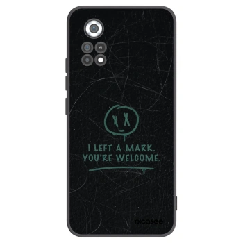 Picasee silikonowe czarne etui na Xiaomi Poco X4 Pro 5G - LEFT A MARK