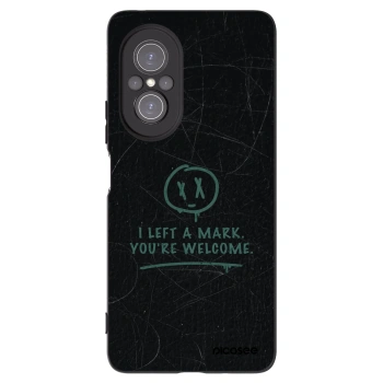 Picasee silikonowe czarne etui na Huawei Nova 9 SE - LEFT A MARK