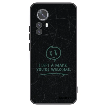 Picasee silikonowe czarne etui na Xiaomi 12 Pro - LEFT A MARK