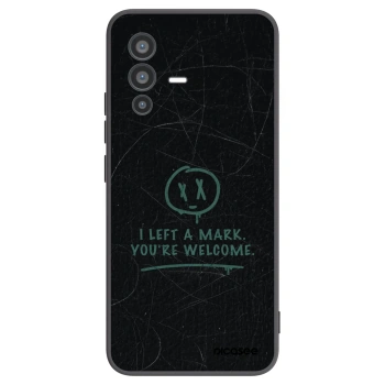 Picasee silikonowe czarne etui na Vivo V23 5G - LEFT A MARK