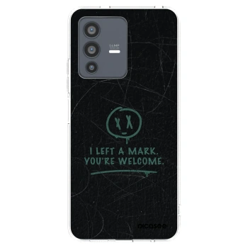 Picasee silikonowe przeźroczyste etui na Vivo V23 5G - LEFT A MARK