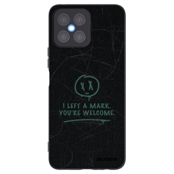 Picasee silikonowe czarne etui na Honor X8 4G - LEFT A MARK