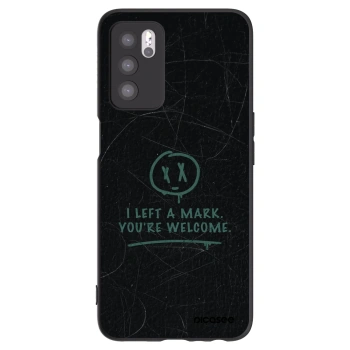 Picasee silikonowe czarne etui na OPPO A16s - LEFT A MARK
