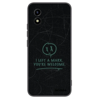 Picasee silikonowe czarne etui na Vivo Y01 - LEFT A MARK
